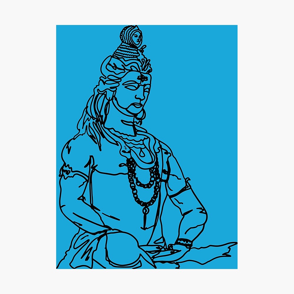 Ashi Creations Mahadev  Mahakal  Bholenath  Standing Lord Shiva Painting  Poster Fully Waterproof with High gloss lamination for Living  RoomBedroomOfficeKids RoomHall 1218 Inch250 GSM Paper  Amazonin  Home  Kitchen