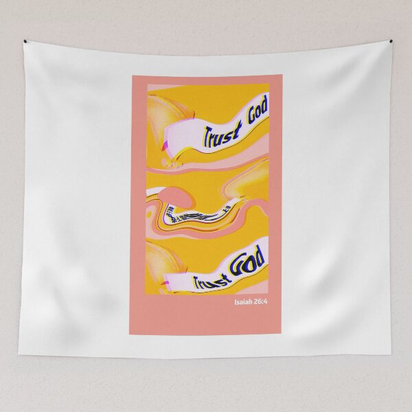 Item preview, Trust God Pink Yellow Bible verse  Fortune Cookie designed and sold by AshTreeCrtvCo.