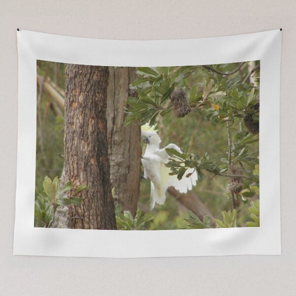 Item preview, Australian Sulphur Crested Cockatoo Angry at Tree designed and sold by MottoDigging.
