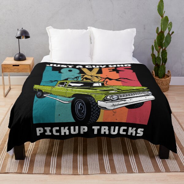 Item preview, Just A Guy Who Loves Pickup Trucks Funny Vintage Retro Sunset designed and sold by retrodesigner14.