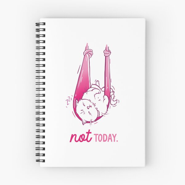 Item preview, Aerial Yoga Silks NOT TODAY cute Cat - PINK designed and sold by cristicreative.