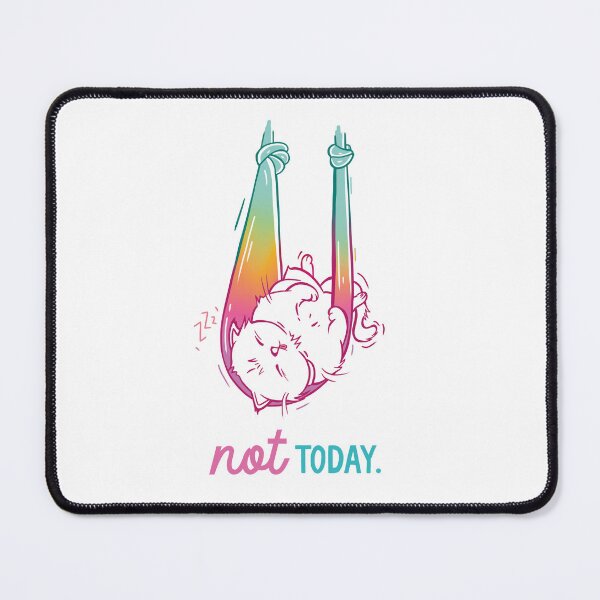 Item preview, Aerial Yoga Silks NOT TODAY cute Cat - Multicolored designed and sold by cristicreative.