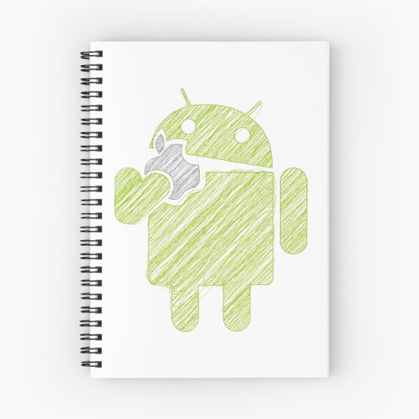 Item preview, Android eats an apple scratch designed and sold by sarabert96.