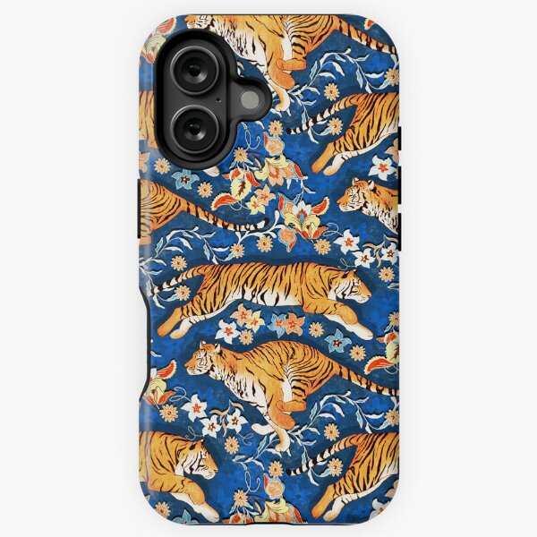 Artikel-Vorschau von Animalier's Tiger Chintz - Französisches Ultramarin, designt und verkauft von Perrin Le Feuvre.