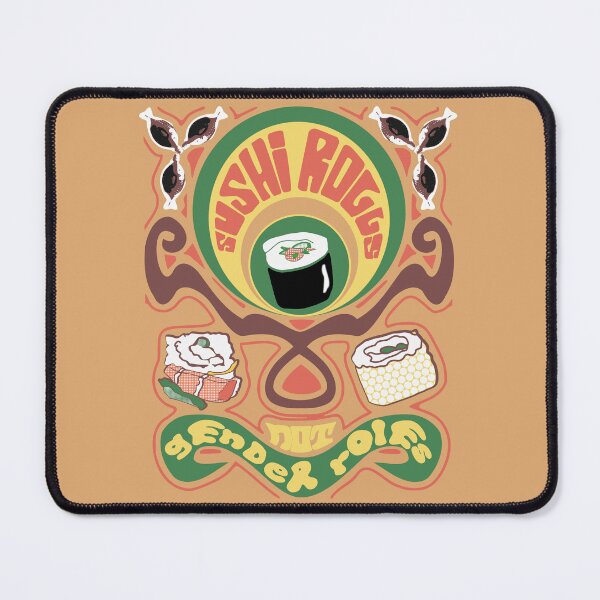 Item preview, Sushi Rolls not Gender Rolls (psychedelic, illustrated) designed and sold by MyThingNow.