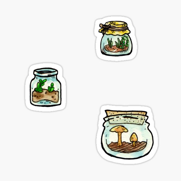 cute mason jars stickers Postcard for Sale by Nyanko-Sempai