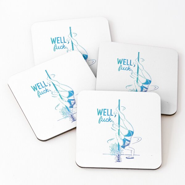 Item preview, Pole Dance WELL F*UCK - Pole Problems - blue designed and sold by cristicreative.