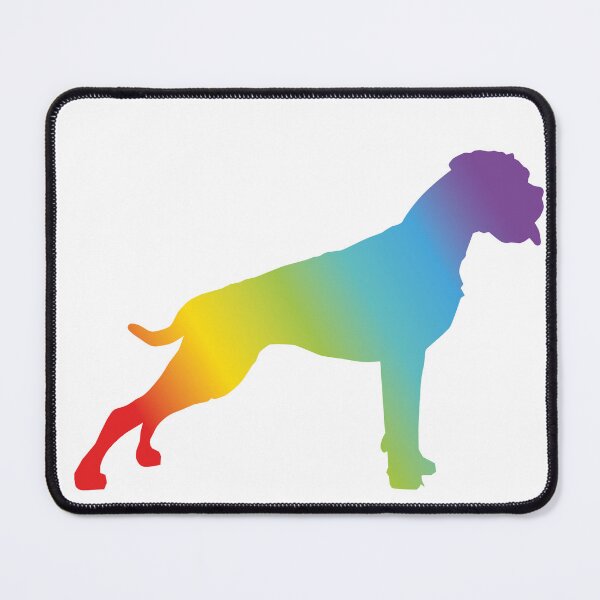 Item preview, German Boxer Dog Silhouette Rainbow designed and sold by Doggenhaus.