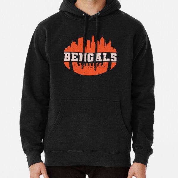 Cincinnati Bengals Hoodie Camo Graphic Bengals Logo All Over Print