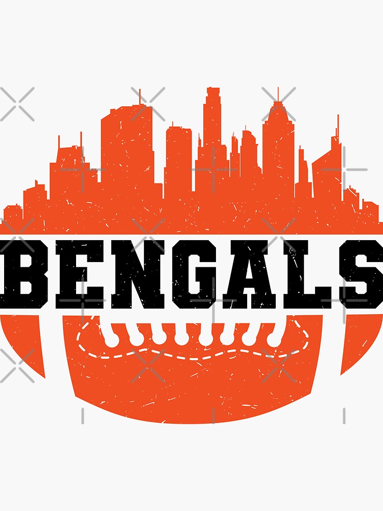 Cincinnati Bengals NFL Logo Wall Decal Vinyl Sticker