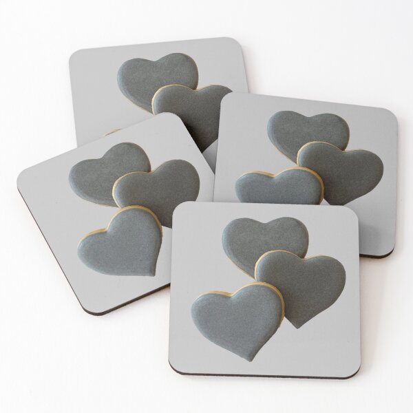 Item preview, Lovely Grey Heart cookies  designed and sold by aiko-p.