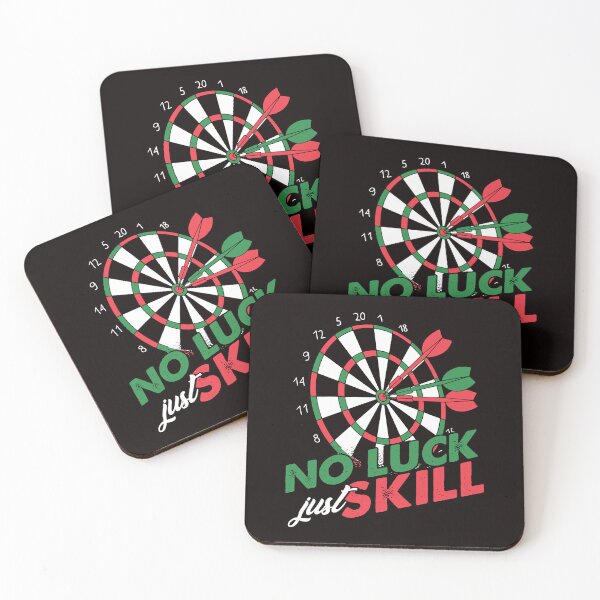 Item preview, Luck No Just Skill Darts Player Dartboard Target Pub Sports designed and sold by TomGiantDesigns.