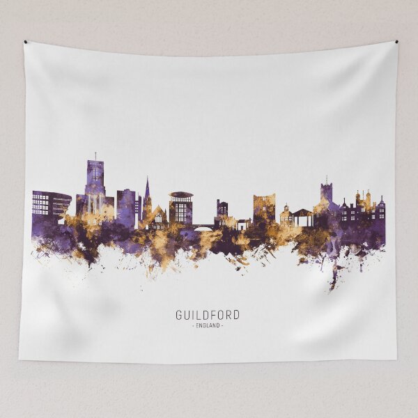 Item preview, Guildford England Skyline designed and sold by ArtPrints.