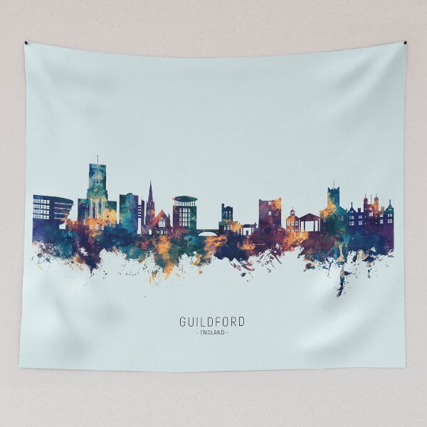 Item preview, Guildford England Skyline designed and sold by ArtPrints.