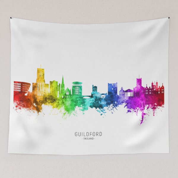 Item preview, Guildford England Skyline designed and sold by ArtPrints.