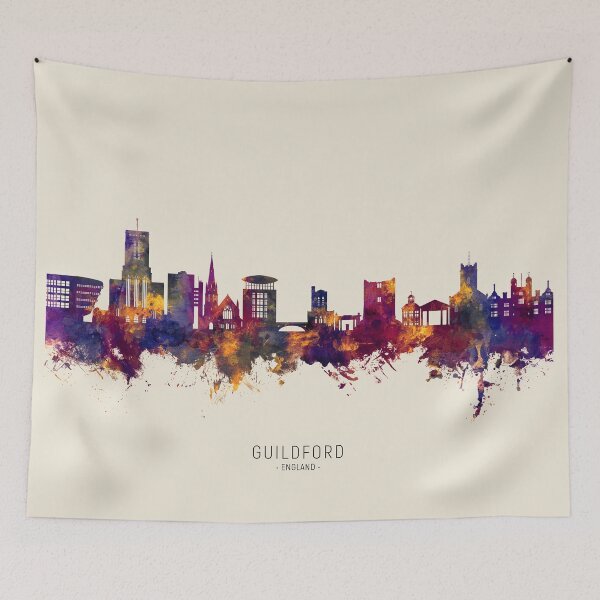 Item preview, Guildford England Skyline designed and sold by ArtPrints.
