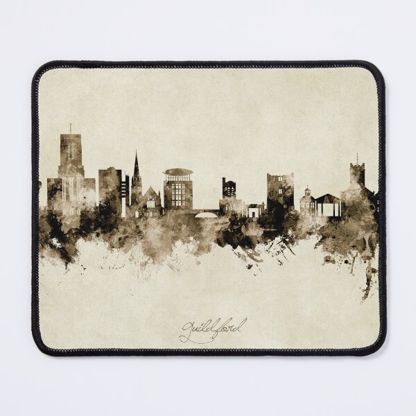 Item preview, Guildford England Skyline designed and sold by ArtPrints.