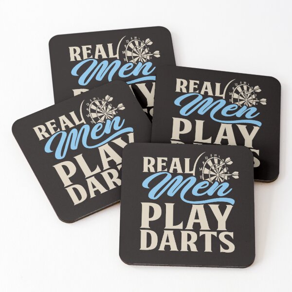 Item preview, Real Men Play Darts Dartboard Dart Player Target Bullseye designed and sold by TomGiantDesigns.