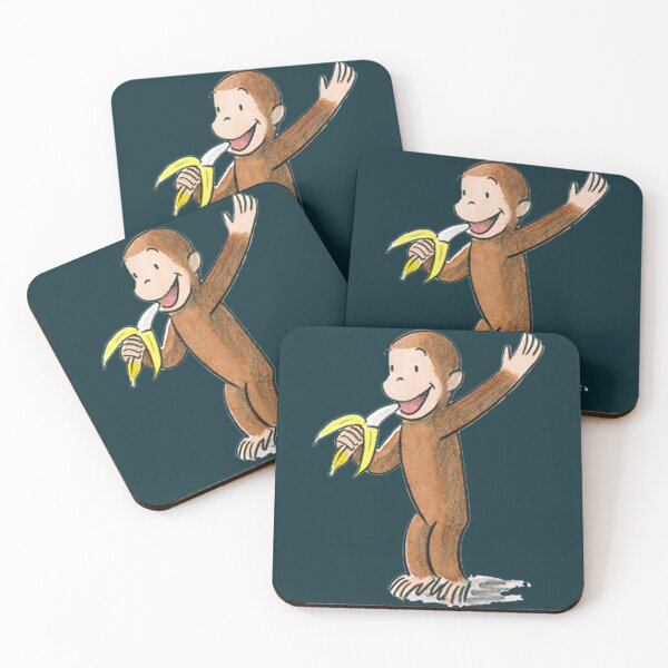 Item preview, Curious George eating a banana   designed and sold by GriffithsDale.