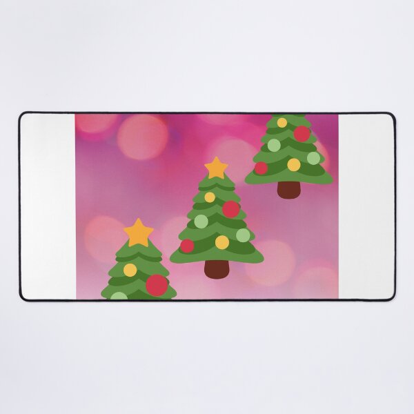 Item preview, Dazzling pink background Christmas tree and bells  designed and sold by ThamaraiSelvi.