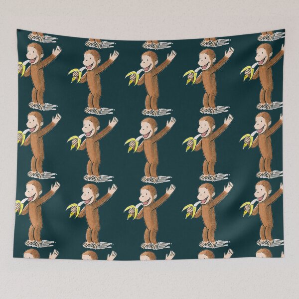 Item preview, Curious George eating a banana   designed and sold by GriffithsDale.