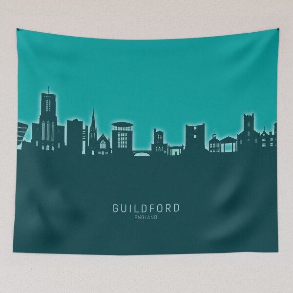 Item preview, Guildford England Skyline designed and sold by ArtPrints.