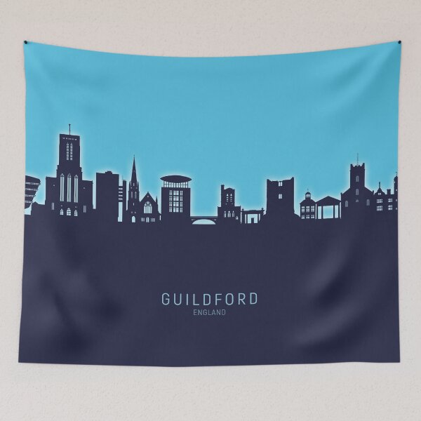 Item preview, Guildford England Skyline designed and sold by ArtPrints.