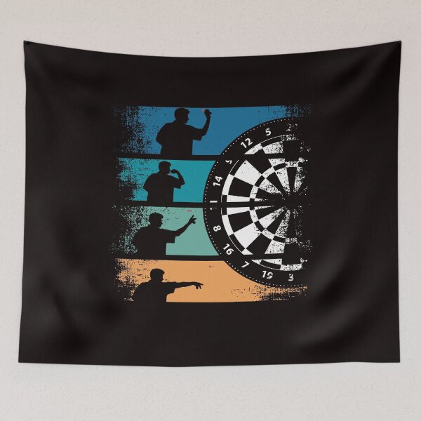 Item preview, Vintage Darts Player Retro Dartist Bullseye Target Arrow designed and sold by TomGiantDesigns.