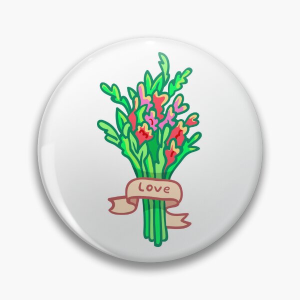 Item preview, Bunch Of Flowers with love sign. Flowers bouquet designed and sold by AliceMarr.