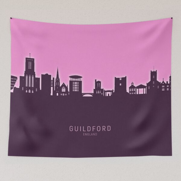 Item preview, Guildford England Skyline designed and sold by ArtPrints.