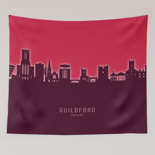 Item preview, Guildford England Skyline designed and sold by ArtPrints.