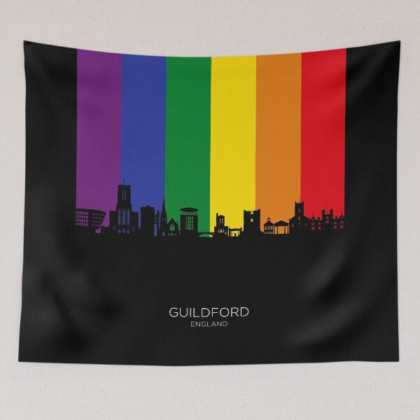 Item preview, Guildford England Skyline designed and sold by ArtPrints.