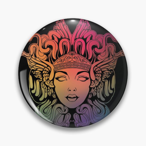 Item preview, Rainbow Medusa, Colorful Medusa Gorgon designed and sold by Ruby Jackson.