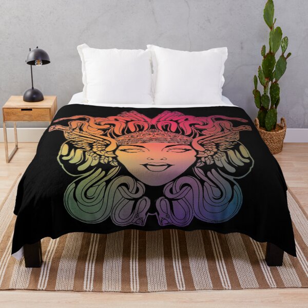 Item preview, Rainbow Medusa, Colorful Medusa Gorgon designed and sold by Ruby Jackson.