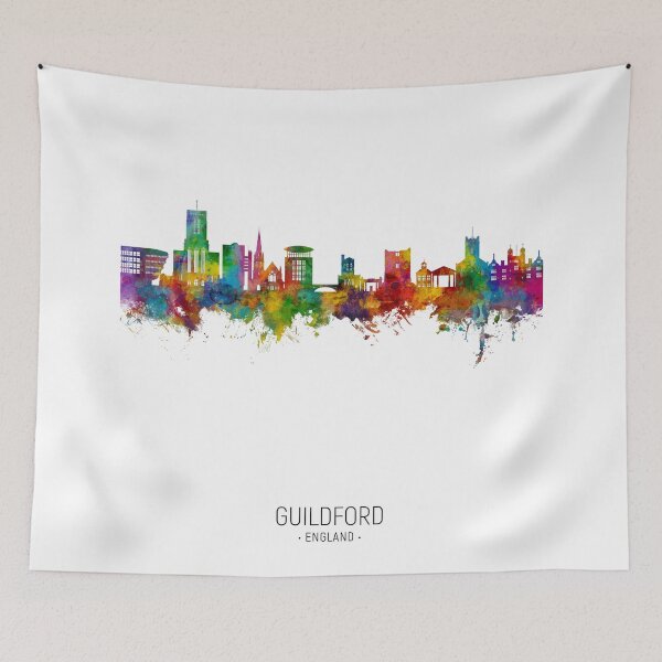 Item preview, Guildford England Skyline designed and sold by ArtPrints.