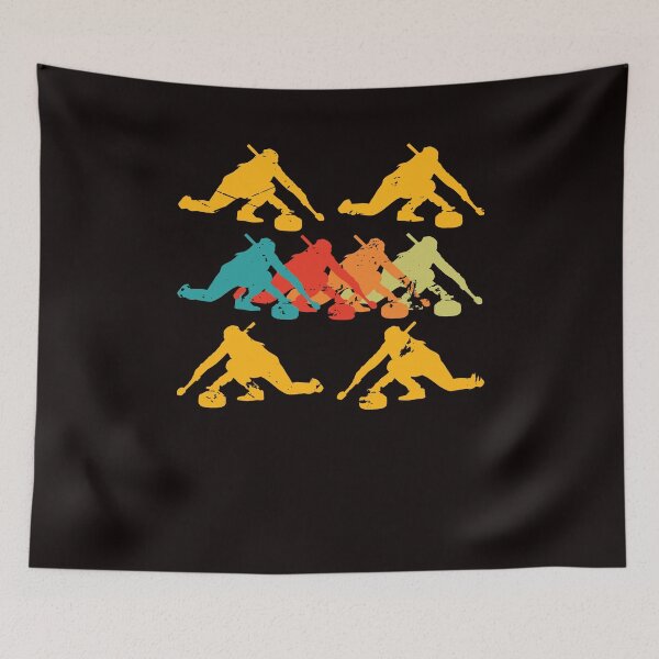 Item preview, Curling Player Crew Team Coach Stones Winter Ice Sports designed and sold by TomGiantDesigns.