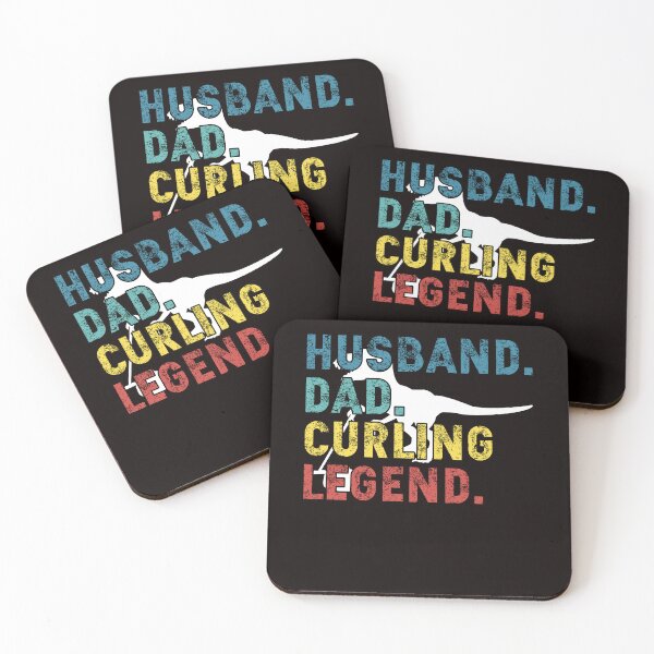 Item preview, Husband Dad Curling Player Legend Father Coach Winter Sports designed and sold by TomGiantDesigns.