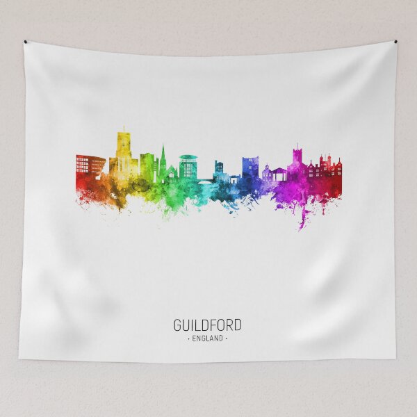 Item preview, Guildford England Skyline designed and sold by ArtPrints.