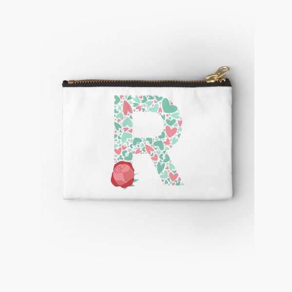 Item preview, Letter R Monogram with Hearts and flowers designed and sold by boozkova-vorona.
