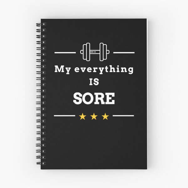 Item preview, MY EVERYTHING IS SORE -funny gym workout joke designed and sold by MiKy1997.