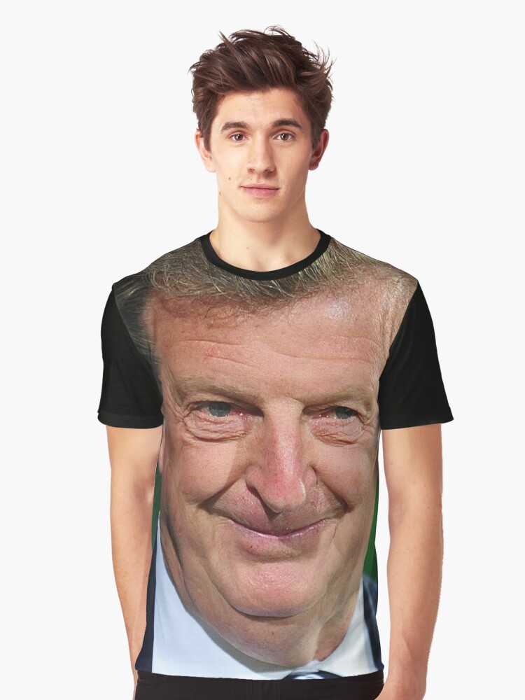 Thumbnail 1 of 5, Graphic T-Shirt, Roy Hodgson: English football manager and icon designed and sold by britishromance.