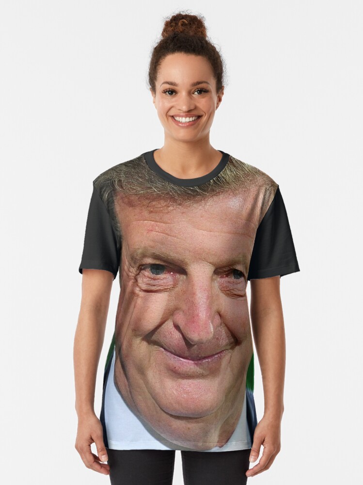 Thumbnail 2 of 5, Graphic T-Shirt, Roy Hodgson: English football manager and icon designed and sold by britishromance.