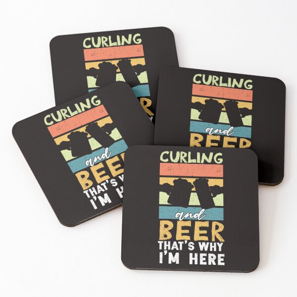 Item preview, Curling Beer Coach Team Crew Curling Stones Broom Sweeping designed and sold by TomGiantDesigns.