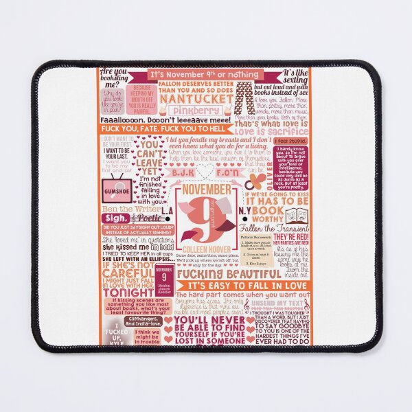 Item preview, Colleen Hoover, November 9 designed and sold by PURPLESHORT.