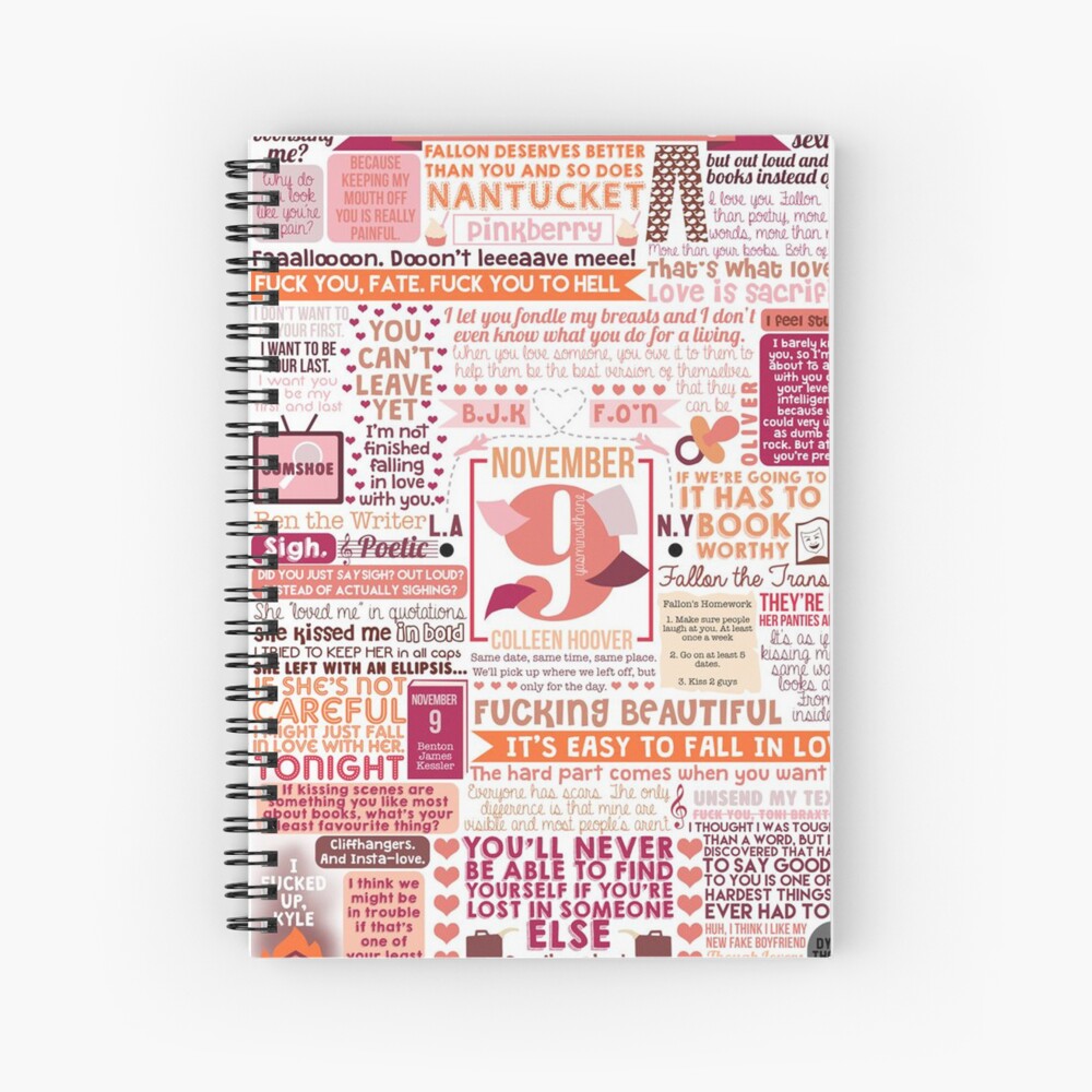 Verity - Colleen Hoover  Spiral Notebook for Sale by rose112