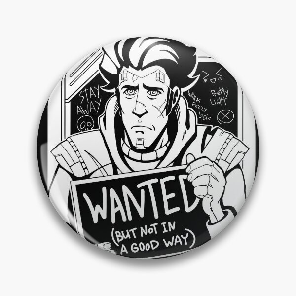 Item preview, Timothy Wanted (but not in a good way) Lawrence | Black and white | Borderlands fan art. designed and sold by warmfuzzylogic.