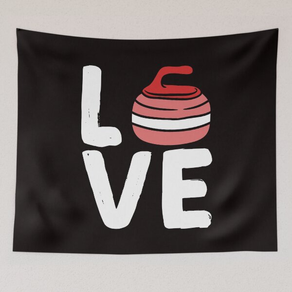 Item preview, Love Curling Stones Curling Player Team Coach Skip Crew designed and sold by TomGiantDesigns.
