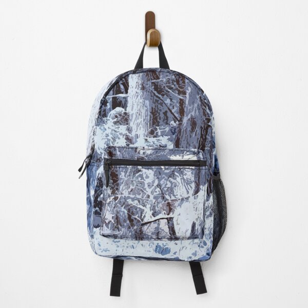 Item preview, Winter Northern Pine Grove - Blue and White Graphic designed and sold by Loving Nature Gifts.