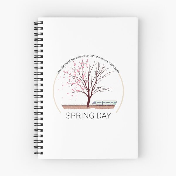 Item preview, Spring Day (Transparent Ver.) - BTS Song Illustration designed and sold by viioletbloom.