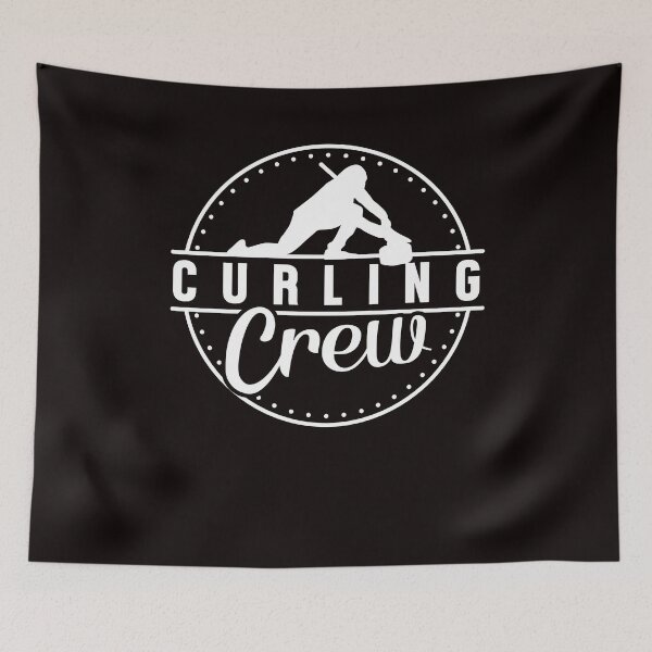 Item preview, Curling Crew Team Coach Sweeping Stones Curling Player designed and sold by TomGiantDesigns.